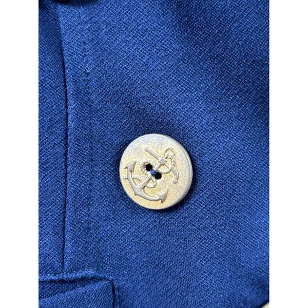 Cabi Size‎ 4 Navy Blue Double Breasted Blazer Gold Anchor Buttons Professional - Image 10