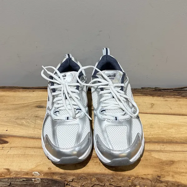 Avia 5000 Performance Sneakers‎ Women's Walking Shoes Silver Blue A51 - Image 4