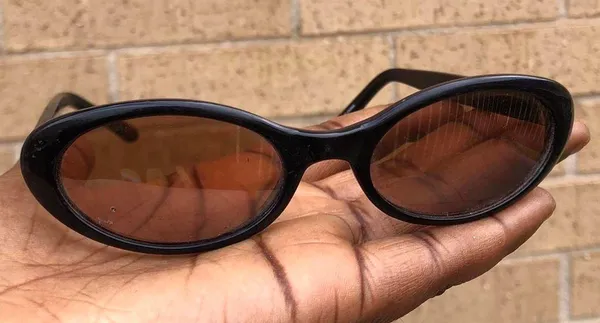 RARE Y2K Vintage 2005 Black Playboy Sunglasses Retro Preppy Goth Mcbling Classic Oval #Emo #Vampy #whimsygoth #biker #minimalist #grunge #streetwear #deadstock - Image 3
