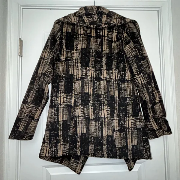 Funktational Long Sleeve Lagenlook Wool Blend Coat - Image 8