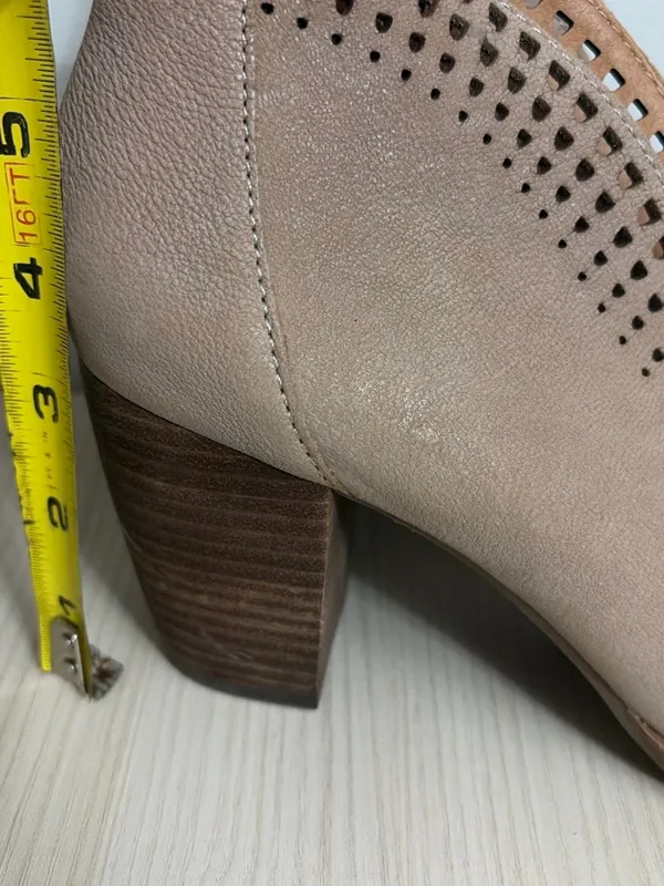 Lucky Brand Taupe Peep-Toe Block ankle booties size 10 - Image 6