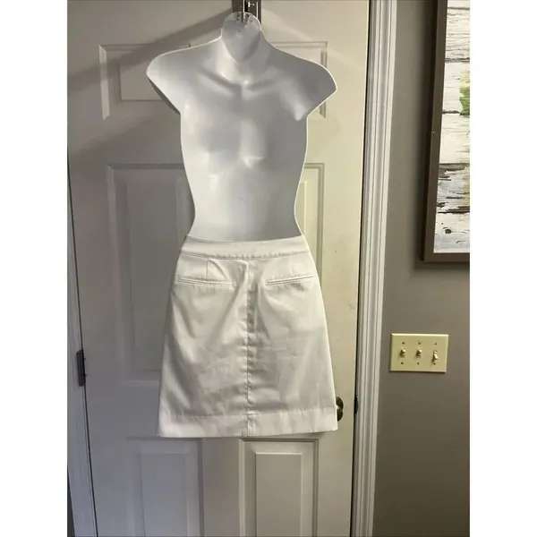 Cutter & Buck White Button Zip Pockets Golf Skort Shorts Size 4 - Image 7