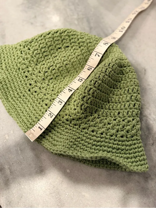 Handmade Crochet Bucket Hat 100% Cotton Lightweight Packable Festival Boho Beach - Image 5