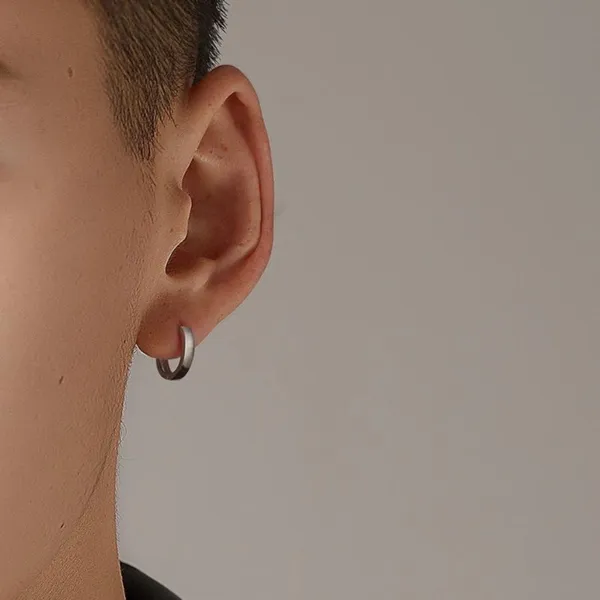 925 Silver Plated Small Hoop Earrings for Men Women,Silver Hoop Earrings - Image 5