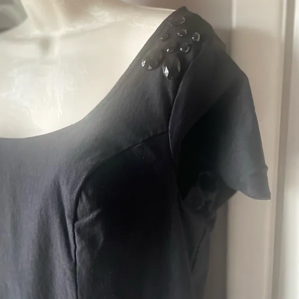 Torrid Black Short Sleeve Blouse Size‎ 1X - Image 2