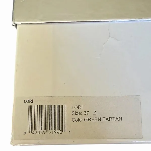 Matiko Lori Tartan Plaid Slingback Pointed Toe Flats Women’s 37 NIB Modern - Image 14