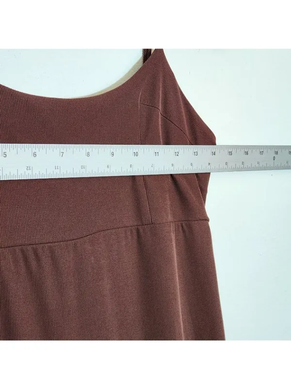 Wild Fable Womens Chocolate Brown Sleeveless Bodycon Midi Dress Size XS - Image 6