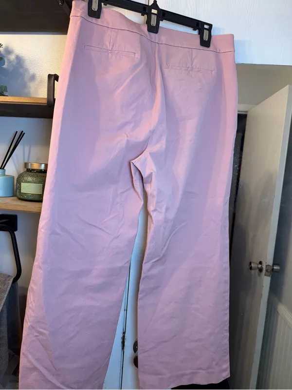 J. Crew Light Pink High-Rise Wide Leg Pants - Image 5