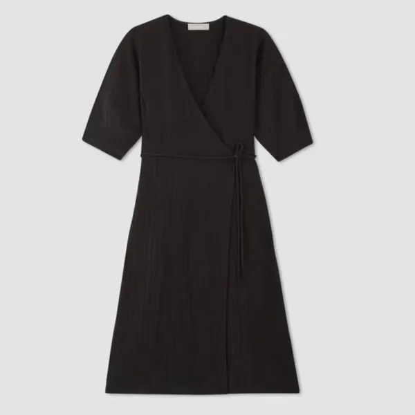 Everlane The City Stripe Wrap Dress - Image 2