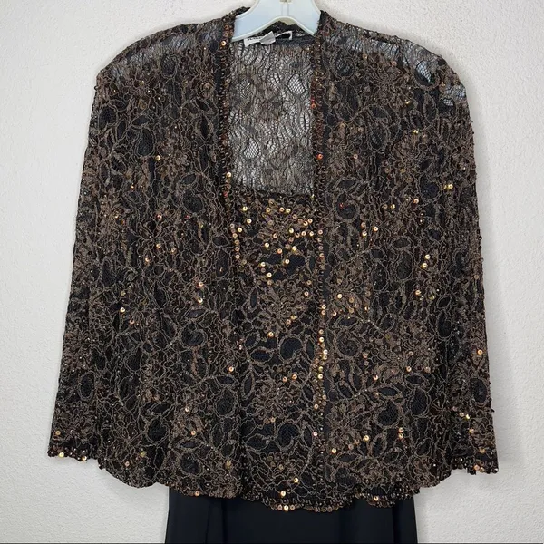 Vintage‎ Karen Miller New York Formal Dress 2 Pc - Image 3