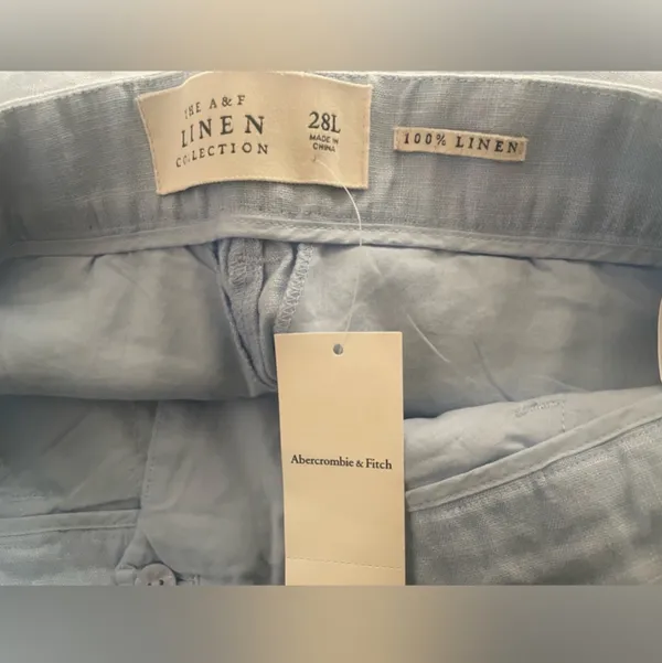 Abercrombie 100% Linen Collection Pants - Image 6