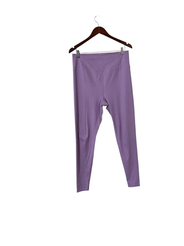 GIRLFRIEND COLLECTIVE Ribbed Purple High Rise Leggings - Image 3