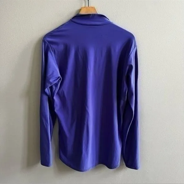 Patagonia Rare Vintage 1/2 Zip Pullover Base Layer Purple Teal Zipper Size Large - Image 6