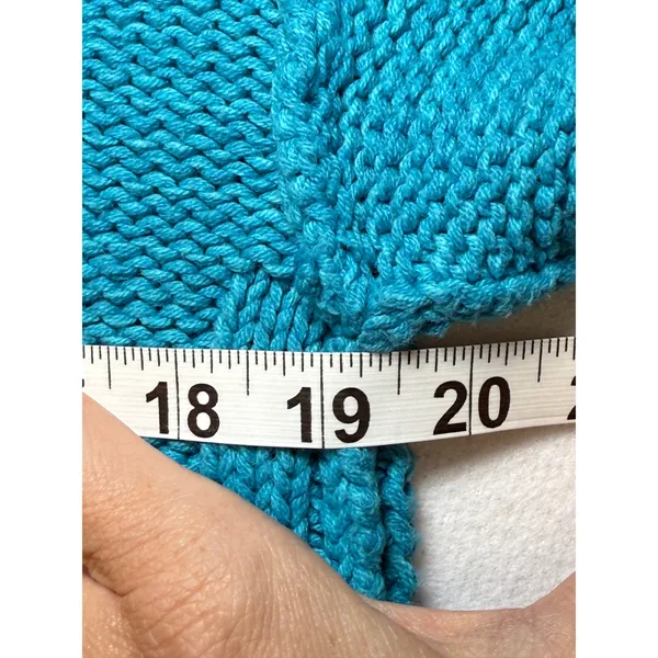 Free People Blue Cable Knit Cropped Sweater Size S‎ - Image 9