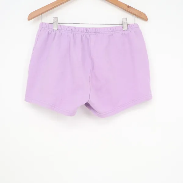 Rosio USA Lilac Purple Fleece Lounge Shorts Womens Large Elastic Waist - Image 4