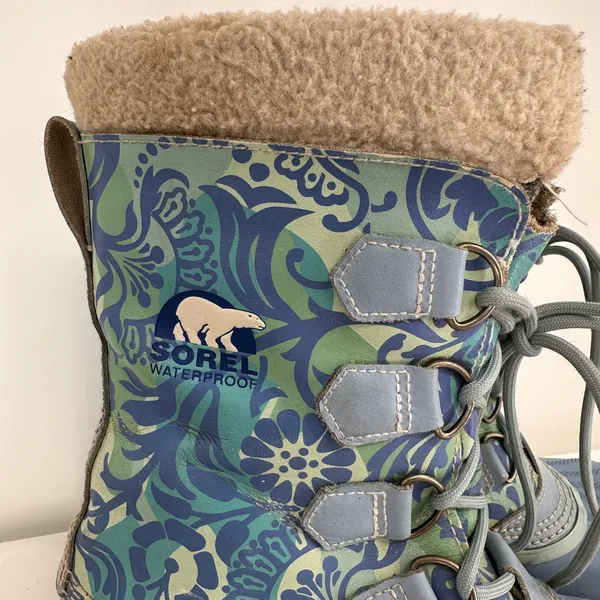 Sorel 1964 Pac Floral Waterproof Winter Boots Size 9 - Image 7