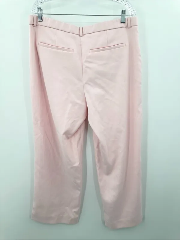 Abercrombie‎ & Fitch Women's Pink The Sloane Tailored Wide Leg Pant Size 32 - Image 3