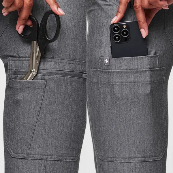 FIGS Yola Graphite Skinny Scrub Pants. Size Small - Image 6
