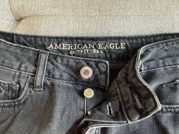 Distressed American Eagle Jean Skirt - Image 2