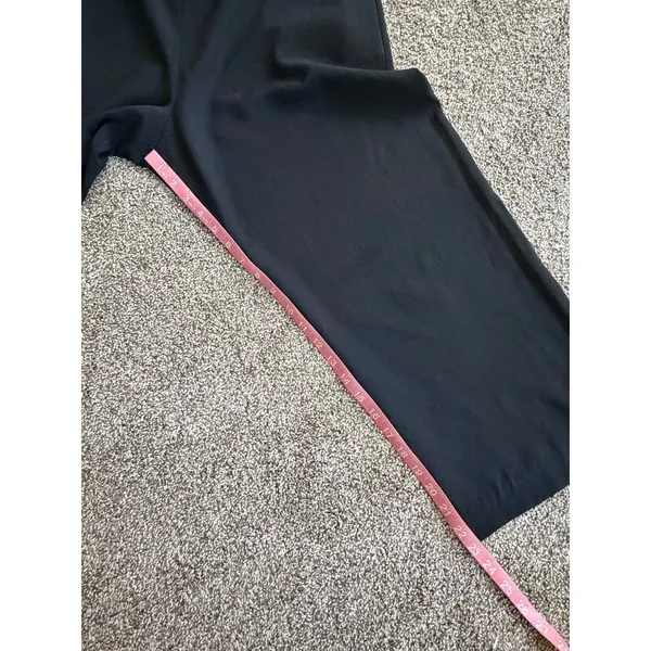 Everlane Japanese Goweave Slip Black Wide Leg Cropped Jumpsuit Size 10 - Image 3