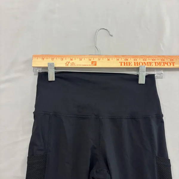 Aerie Chill Play Move High Waisted Mesh Pocket Leggings Black Womens Medium - Image 3