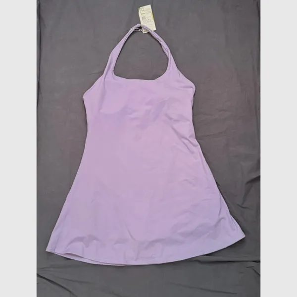 NWT Halara Halter Exercise Dress in Wanderlust Lilac Size XL - Image 2