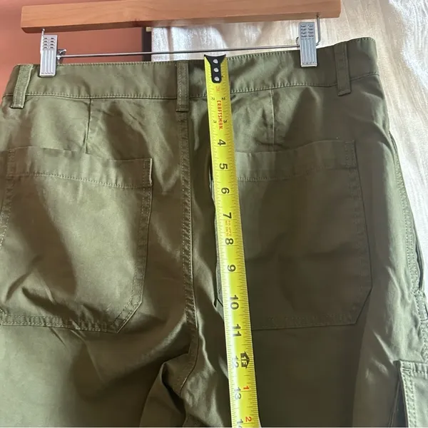 Madewell Seamed Barrel-Leg Utility Pant Garment-Dyed Twill Green NWT Size 2 Tall - Image 8