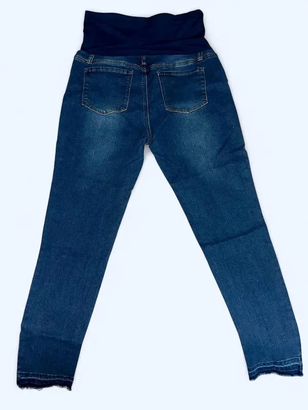 SheIn Maternity Blue Stretch Skinny Jeans - Image 2