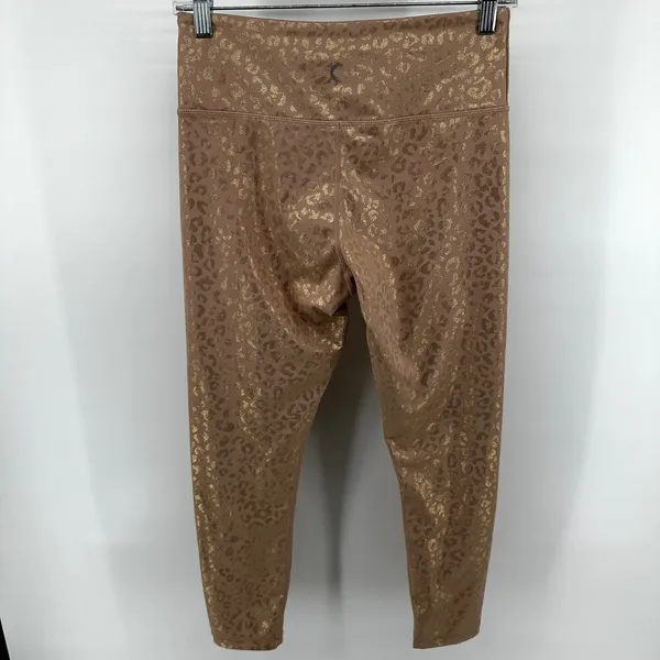 Zyia Active Light N Tight Leggings High Rise Foil Gold Leopard Unicorn 8-10 - Image 5