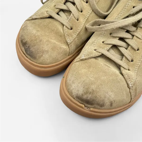 Birkenstock Bend Low Suede Lace Up Sneakers in Faded Khaki Size 39 US 8 Narrow - Image 2