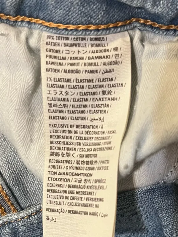ABERCROMBIE & FITCH Women’s Distressed Skinny Fit Light Wash Blue Denim Jeans 10 - Image 9
