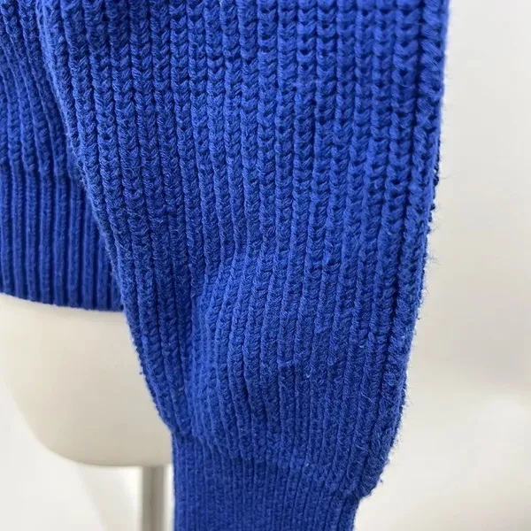 Magaschoni small royal blue knit turtleneck sweater - Image 3