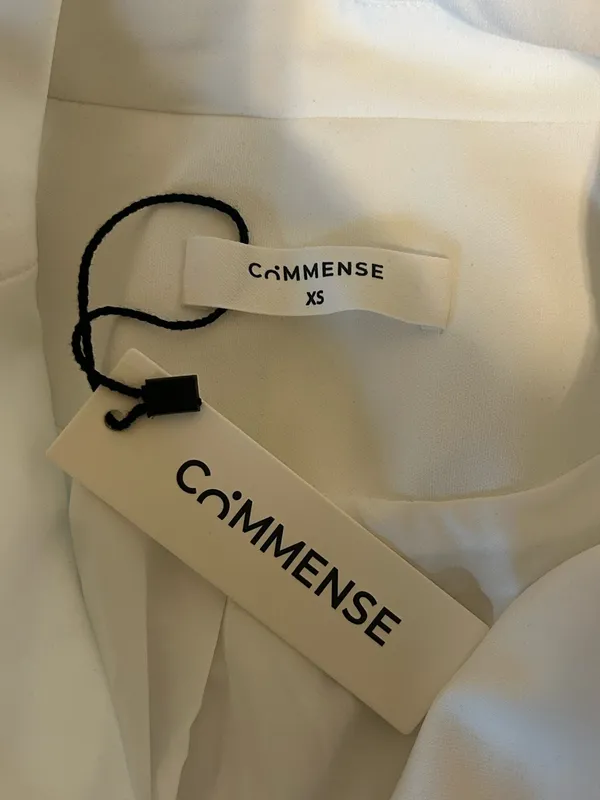 Commence White Tailored Button-Front Blazer Jacket Pleated Dress  XS  NWT - Image 4