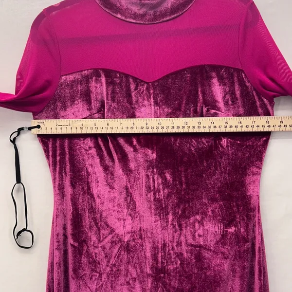 Velvet Maxi Holiday Dress‎ Red Large - Image 10