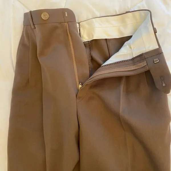 Barry‎ Bricken Wool Pants​ Brown Size 2 - Image 6