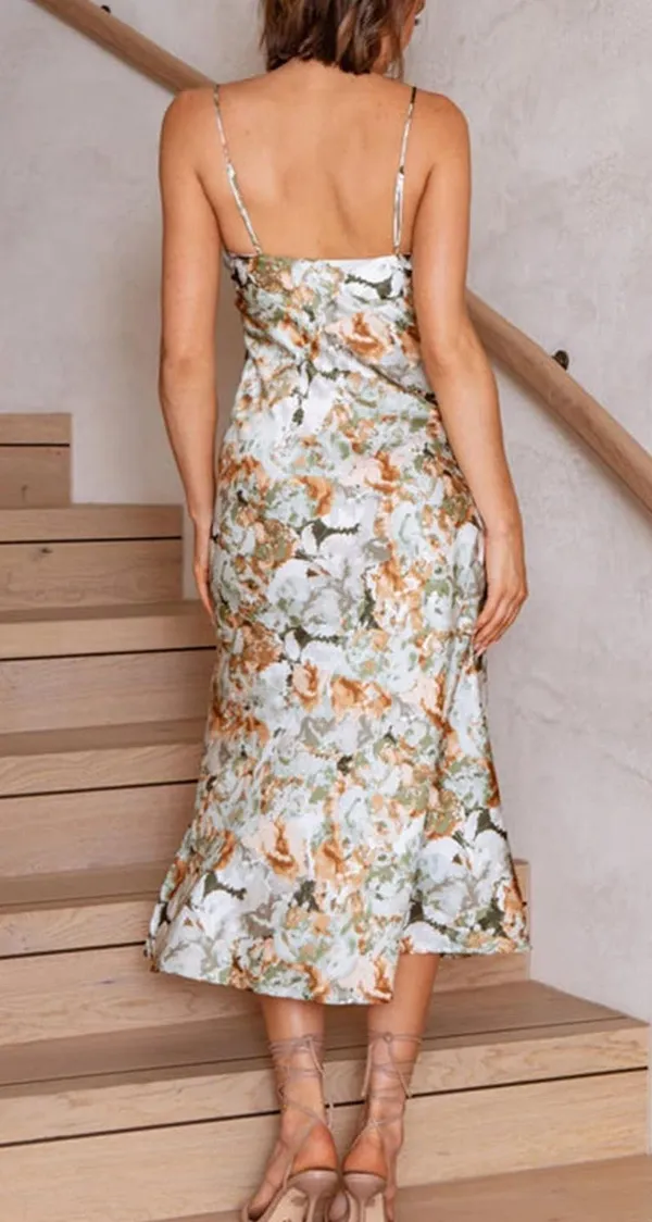 Floral Midi Dress Multi Size M - Image 3