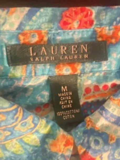 Lauren Ralph Lauren Paisley Print Button-Down Shirt - Image 4