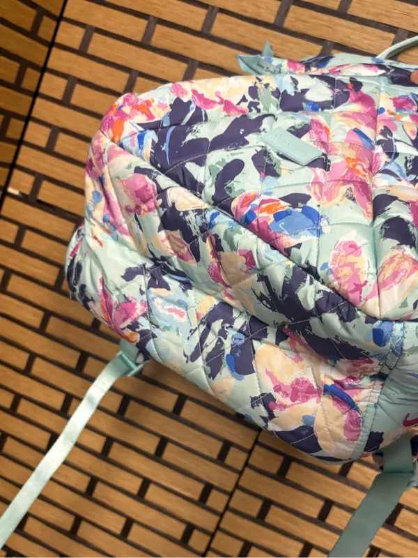 Vera Bradley Light Blue floral Backpack - Image 7