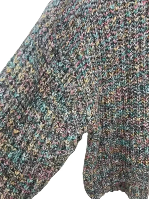 Urban Outfitters Casey Mock Neck Sweater S Multicolor Marled Relaxed Cozy Chic - Image 9