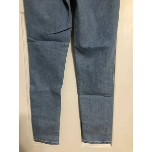 Levi's 721 high rise skinny jeans women's size 27 light‎ medium wash distressed - Image 10