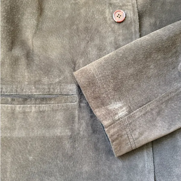 Vintage 1990s ESPRIT Brown Soft Suede Jacket / Blazer Women's Large - Image 9