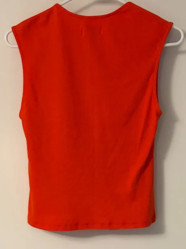 Maeve Anthropologie ribbed cropped square neck / scoop neck tank size small - Image 4