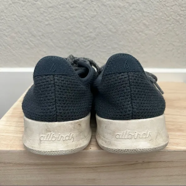 Allbirds Navy‎ Blue Knit Tree Runner Athletic Sneakers 8 - Image 4