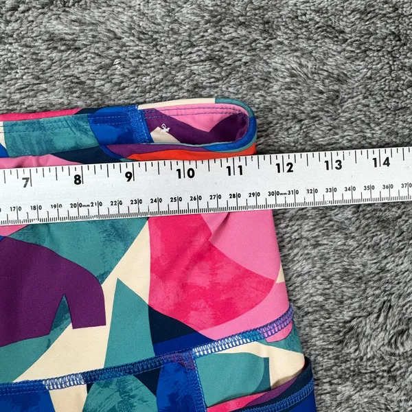 Old Navy Activewear Set Women's Small/Medium Blue Geometric - Image 3