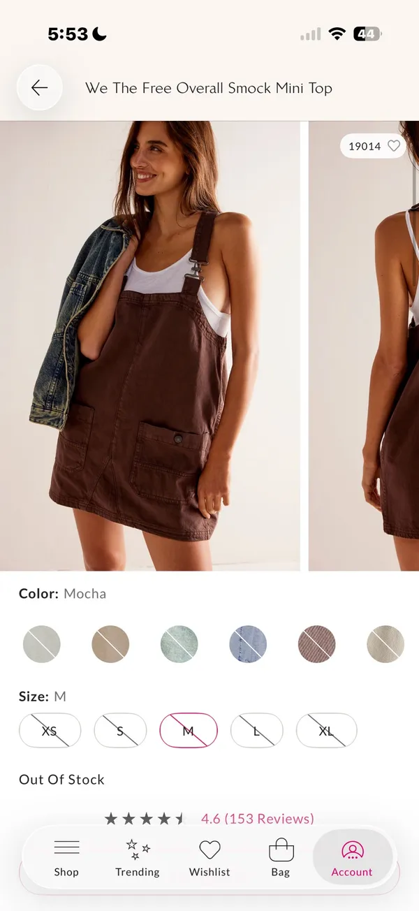 Free People We The Free Overall Smock Mini Dress - Image 4