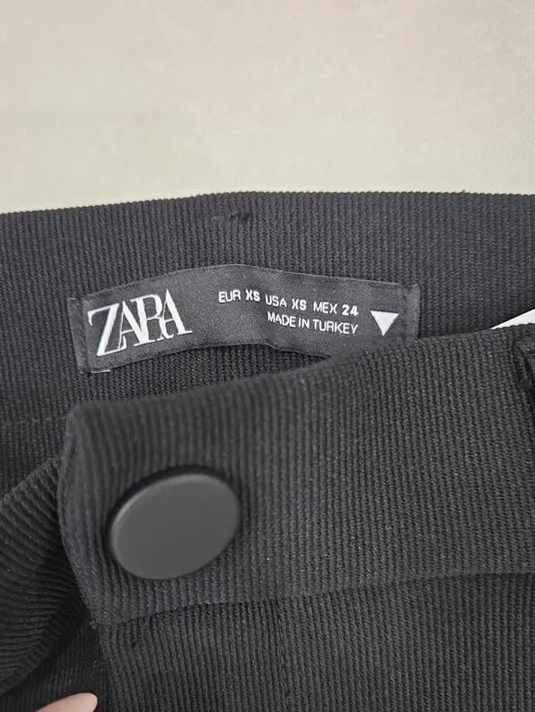 Zara Super Long Black Boot-Cut Dress Pants Size XS - Image 8