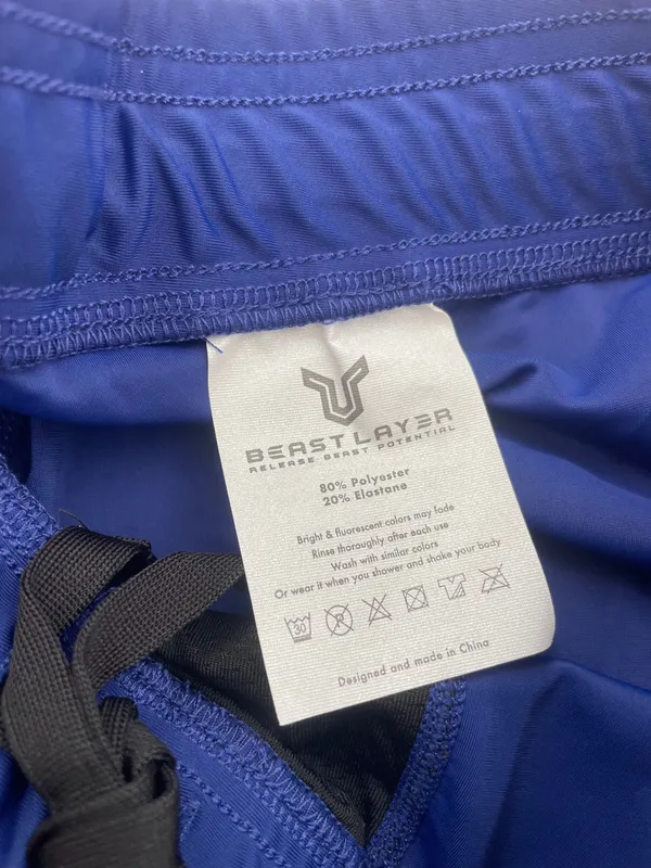 BEAST LAYER Mens jammer swimsuit blue 2XL brand new with tags - Image 5