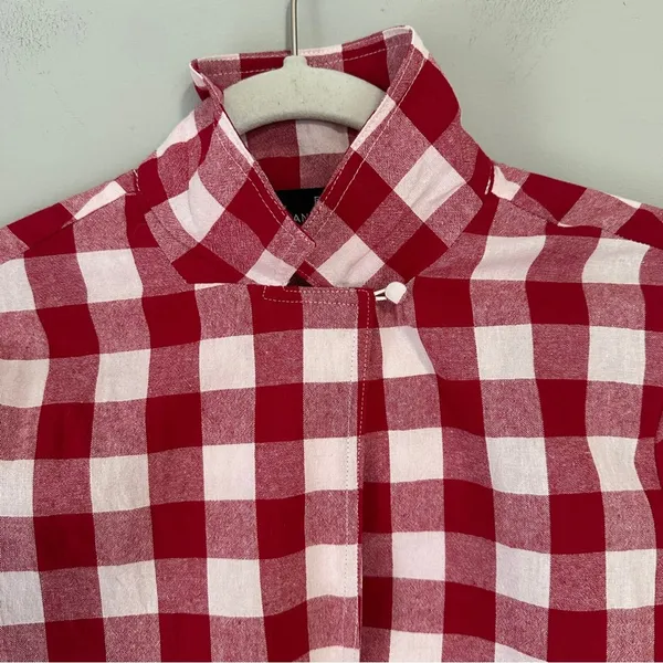 Tuckernuck Pomander Place Apple Red Gingham Scarlett Button Down Shirt NEW - Image 7