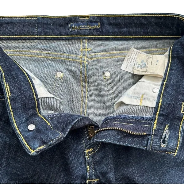 Devinbirds by Nudie Dark Wash Low Rise Birds Bootcut Dry Denim Jeans Size 27 - Image 6