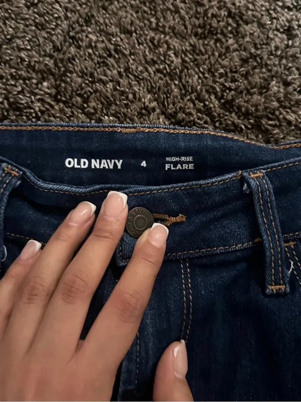 Old Navy High-Rise Flare Jeans Size 4 0389 - Image 2